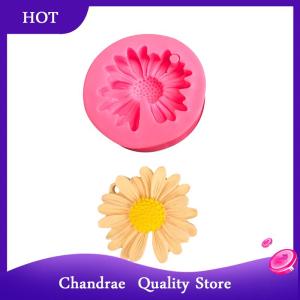 [Chandrae] Daisy Scented Candle Silicone Mold Sunflower Aromatherapy Soap Mold DIY Flower Handmade Resin Plaster Mold Home Baking Mould