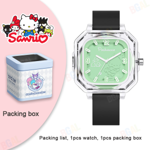 (With Box/40.5mm)100% Authentic Sanrio Melody Watch for Kids Girls Quartz Watch Waterproof Shockproof Kids Watch Boys Birthday Gift Cinnamoroll Pompompurin Christmas Gifts 2198 2197 7002 Pochacco