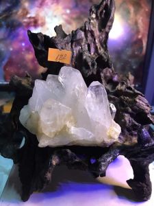Đá thạch Anh trắng tán sắc pha lê tự nhiên trong suốt vàng Citrine thanh tẩy thiền định tarot cực mạnh Clear Quartz Natural 122