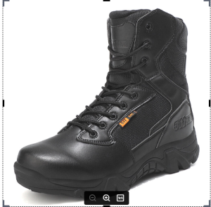 COD Men high cut waterpfoof tactical boots non-slip combat boots outdoor combat shoes duty boots