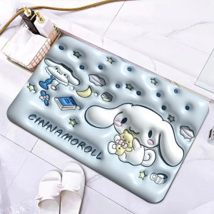 Keset Diatomite 3D Jumbo Ukuran 80cm x 50cm Alas Kaki Diatomite Anti Slip Anti Bau Nyerap Air