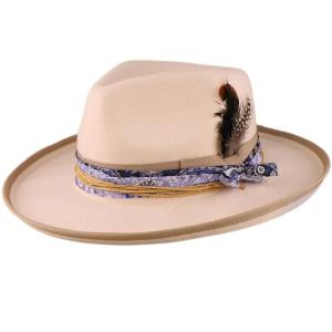 Mũ phớt mềm CuộN vành cổ điển với thắt lưng dạng bện lông cho nam và nữ hoàn hảo cho sự kiện tiệc đám cưới và chủ đề