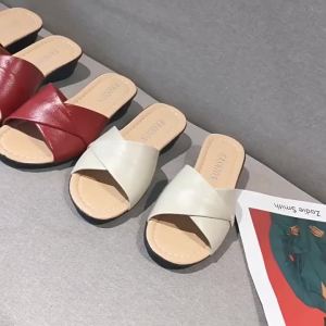 [Free Shipping] Summer WomenS Wedge Heel Casual Beach Sandals With A Fish-Mouth Design Suitable For Outdoor Wear