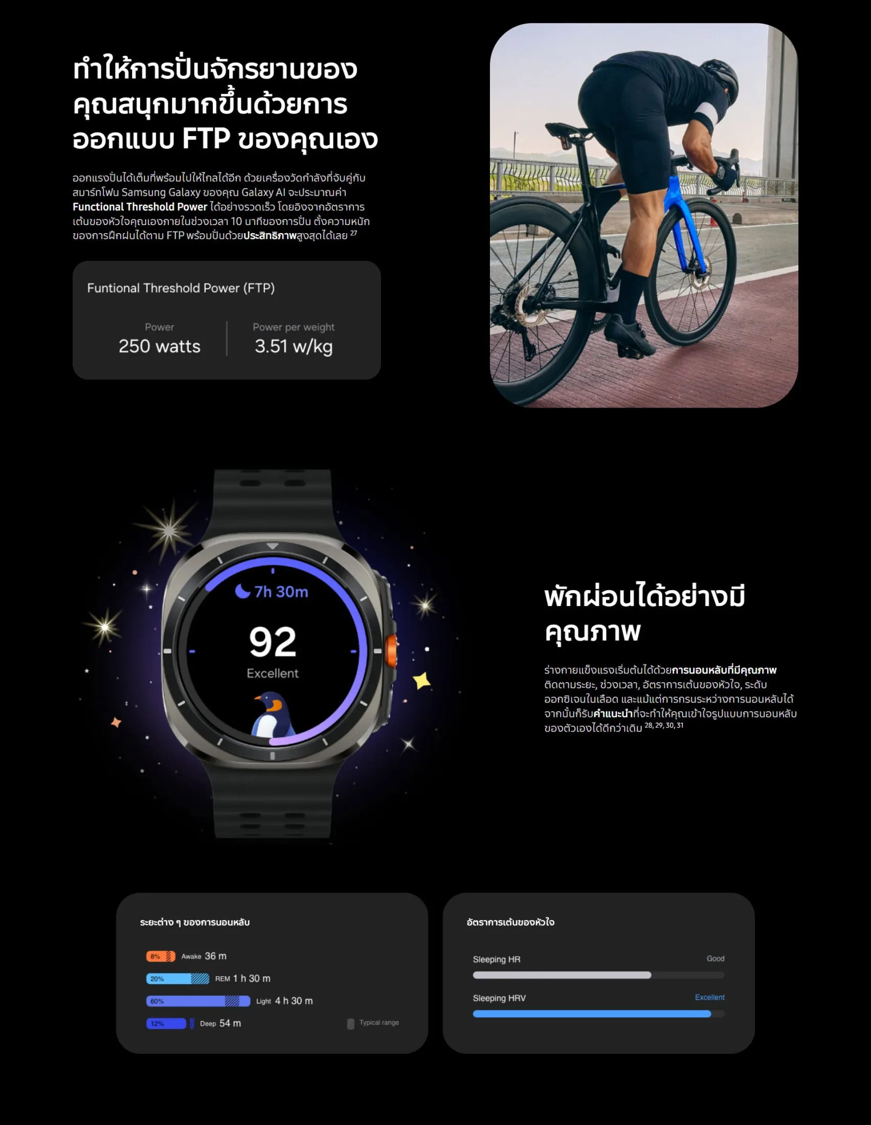 Samsung Galaxy Watch Ultra สมาร์ทวอทช์ไทเทเนียม 47mm ระบบ LTE สี Titanium Gray  สี Titanium Silver  สี Titanium White