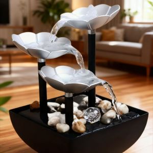 Tabletop Fountain Ornaments humidifier Home Gardening Decoration Rockery Water Fountain Crafts Gifts Desktop Decoration Creative Decorations Christmas gifts