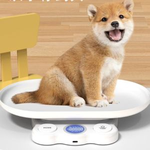 RGFV Detachable Tray Digital Pet Scale LCD Backlight Tare Function Electronic Weight Scale Multi-Function Large Display Small Animal Scale For Small Pet