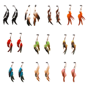 Thanh Lịch Màu Đen hình lông lông vũ Clip Với Tua Chi Tiết Trọng Lượng Nhẹ Barrettes Cho Phụ Nữ An Toàn Clip Cho sử dụng thường nhật dịp đặc biệt