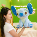 LZD  Stitch Plush Toy Blue Stitch Cartoon Doll Doll Large Pillow Doll Birthday Gift. 