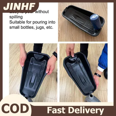 JINHF Oil Drain Pan 2.5L Large Capacity Sturdy PP Material No Warping Ideal for Car Motorcycle Oil Changes