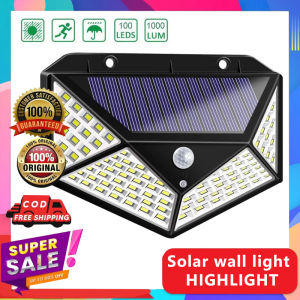 100 LED Outdoor Solar Body Sensor Light Three Lighting Modes for Body Induction With Motion Sensor Waterproof 6 Months Warranty