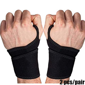 1 Pair Sports Carpal Tunnel Wrist Brace Adjustable Wrist Support Wrist Compression Wrap with Pain Relief Arthritis Tendinitis