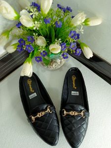 Sepatu Selop Wanita Dewasa Bahan Motif Terbaru/Sepatu slip-on Wanita Dewasa