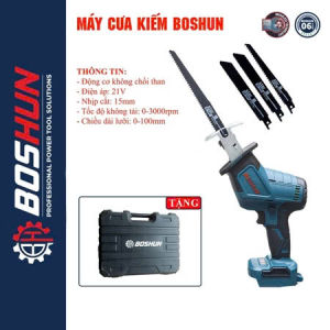 Máy cưa kiếm BOSHUN cắt đa năng ĐỘNG CƠ LÕI ĐỒNG 100% - Tặng kèm 4 lưỡi cưa