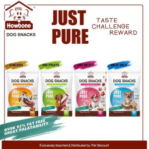 75g HOWBONE Just Pure Dog Snack Treats How Bone Dental Star Stick Pet Essentials