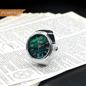 【PCWFKef】 ขายดีแหวนสวมนิ้วนาฬิกาสุดสร้างสรรค์เครื่องประดับแฟชั่นนาฬิกาควอทซ์อัลลอยแนววินเทจเครื่องประดับผู้ชายของขวัญสำหรับผู้หญิง