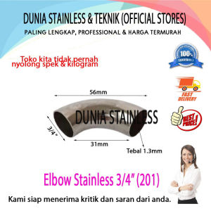 Elbow Stainless 3/4inc 201 aksesoris stainless