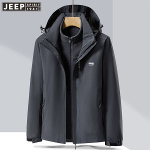Jeep Spirit nam và nữ áo khoác ba trong một hai mảnh chống gió đệm không thấm nước quần áo leo núi ngoài trời lạnh