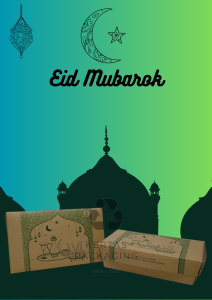 LUNCH BOX PAPER COKLAT KRAFT SIZE MEDIUM KOTAK MAKAN TAKEAWAY - MOTIF MASJID