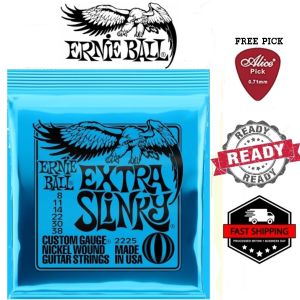 (LOCAL SELLER) Ernie Ball Nickel Wound Electric Strings 2225 Extra Slinky 8-38 Tali Gitar Elektrik