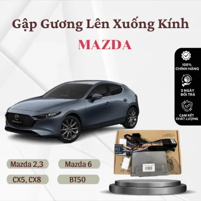 Bộ Điều Khiển Gập Gương Lên Xuống Kính Cho Xe MAZDA 23CX5CX3/ BT50/CX5 LUXURY CX6CX8 Cắm Zắc Zin Theo Xe Hướng Dẫn Lắp Đặt Bảo Hành 2 Năm