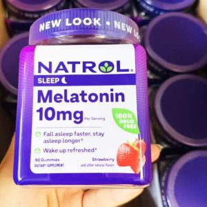 Kẹo Dẻo Giúp Ngủ Ngon Natrol Gummies Melatonin 10mg 90 Viên - Date 3 thang 1/2025
