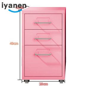 Waterproof and fireproof metal side cabinet office under desk drawer steel storage filing cabinet pedestal drawer