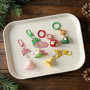 TX🏮💓🧧 Phim Hoạt Hình Giáng Sinh Keychain Dễ Thương Nhựa Santa Claus Xmas Cây Mặt Dây Chuyền Keyring Túi Phụ Kiện Kỳ Nghỉ Đảng Món Quà Giáng Sinh