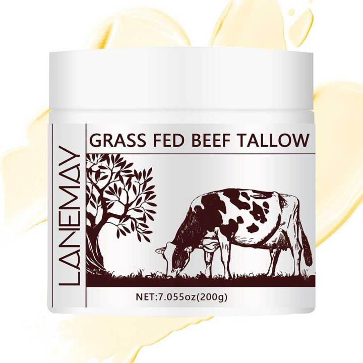 Grass FED Beef Tallow GENTLE Moisturiser Relief Skin Soothing 200g Face Skincare Tools
