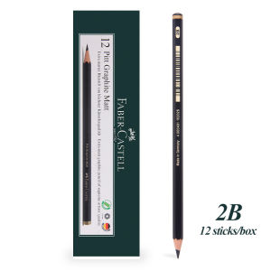 Faber-castell Pitt Graphite Matte Bút Chì Vẽ Phác Thảo Nghệ Thuật Chuyên Nghiệp Graphite 2B-14B Bút Chì Dùng Để Vẽ Bút Chì Thiết Kế Chì Màu Đen Phác Thảo