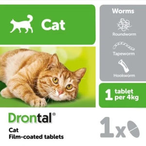 TRS DRONTAL CAT/DOG 1 tablet Asli Original Cacing Kucing Anak Kitten Ampuh Murah Tablet Ori Stop Worm Untuk Cats Dewasa Kiten Cacingan Bukan Cair