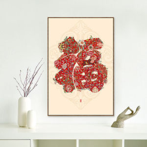 DIY Diamond Painting Full. Hok Tulisan Rejeki Bermotif 35×50 cm D605