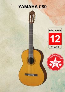 Đàn guitar Yamaha Classic C80 chính hãng tặng kèm tuner