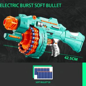 High Quality Electric Soft-Bullet Blaster Gun Soft Gun Toy Machine Gun Electric toy gun Kids Birthday Gifts