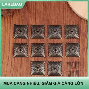 【LAKEBAO】 10PCS Hộp gỗ góc Antique Brass bọc trang trí đối với trang sức ngực Quà Tặng rượu vang trường hợp bảo vệ phần cứng
