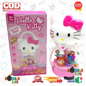 MAINAN ANAK CELENGAN SAVING BOX karakter doraemon kitty ultraman Gear Bump n Go lampu 3D bersuara