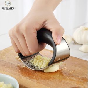 DỤNG CỤ ÉP TỎI CẦM TAYDẬP TỎINGHIỀN TỎI BẰNG THÉP KHÔNG GỈ CAO CẤP TIỆN LỢI