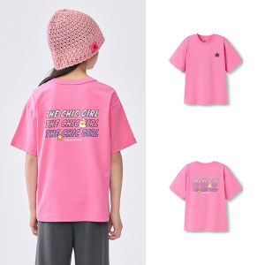 balabala Girls T-Shirt Basic White Top Summer Baby Clothing