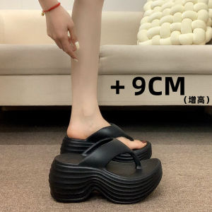 [Free Shipping] Thick-Soled Height-Increasing Slippers For Women Summer Outdoor Wear 2026 New Model High-Heeled Non-Slip Eva Sandals