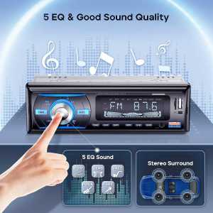 COD Kirim Cepat Wistrue Tape Mobil Bluetooth Audio MP3 Player LCD Full Bass 5.0 Wireless 60W 2219