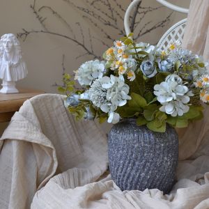 Bó Hoa Hồng Giả Hoa Cúc Cẩm Tú Cầu Đẹp 28Cmtrang Trí Nhà Cửa Trang Trí Phòng Khách Hoa Cưới Decor Sự Kiện Chậu Hoa Để Bàn