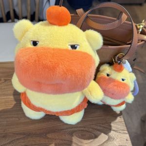 EMERRY Capybara Water Dolphin Doll Pendant Soft Cartoon Dolphin Doll Plush Keychain Home Decor Lovely Stuffed Dolphin Doll Keyring Boys Girls