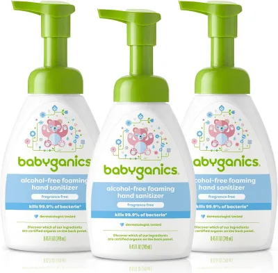(READY STOCK) Babyganics Foaming Pump Hand Sanitizer PACK OF 3