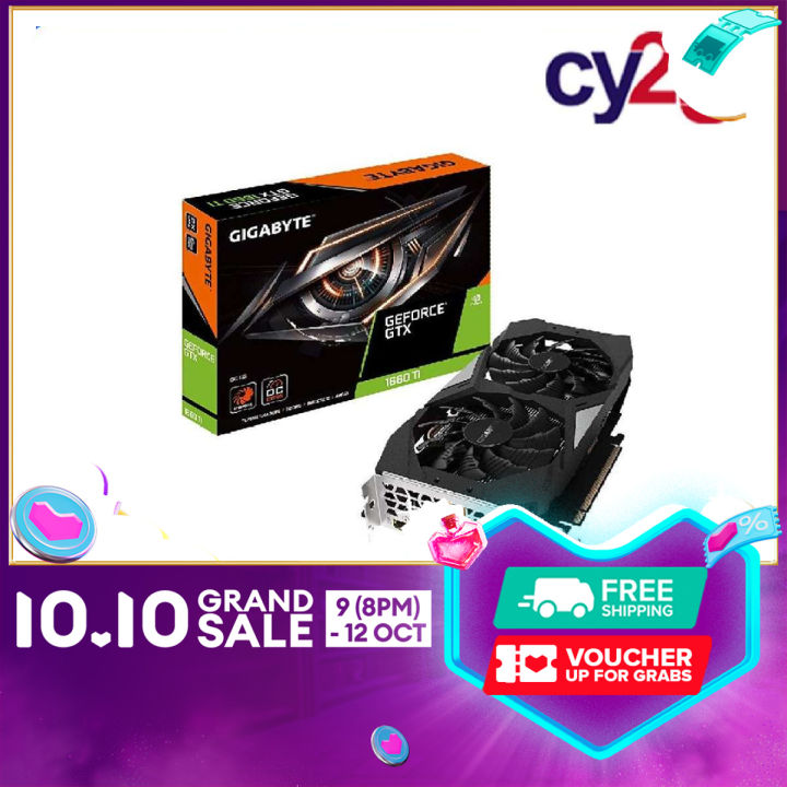 Gigabyte GeForce GTX 1660 Ti OC 6G GDDR6 OC Edition Gaming Graphic