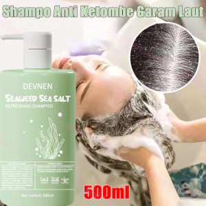 Shampo Anti Ketombe Kelapa 500ml Shampo penghilang ketombe Coconut shampo Shampo buat ketombe Shampoo penghilang ketombe anti gatal pengobatan ketombe penghilang tungau garam laut asam amino anti ketombe memperbaiki rambut kusut