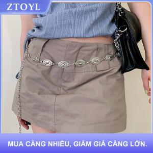 【ZTOYL】 Retro đa năng phong cách dân tộc kim loại Bohemian eo chuỗi vành đai cho phụ nữ thời trang áo len chuỗi eo con dấu cơ thể phụ kiện trang trí nội thất