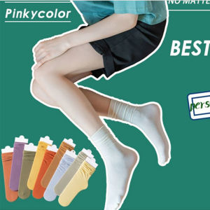 ECMLN Buy 1 Take 1 Women Crew Socks Female Fashion Personality Creative Students Preppy Style Color Comfortable Trendy Womens Cotton Socks