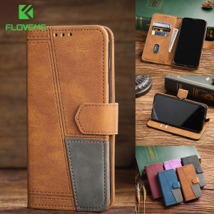FLOVEME Flip Wallet Leather Phone Case For iPhone 14 13 12 Pro Max 13 12 Mini X XR XS Max 8 7 Plus SE 2020 Luxury Magnetic Card Slots With Lanyard Shock Cover