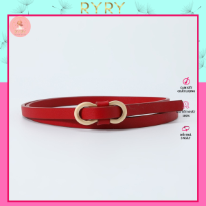 Thắt lưng nữ kiểu mới dây nịt nữ bảng 1cm dây da PU phong cách Hàn Trung