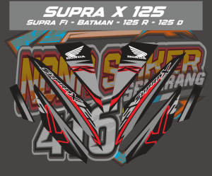 STIKER STRIPING DECAL SUPRA X 125 TAHUN 2006-2012 NS 01
