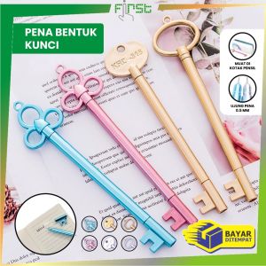 FH-A64 Pulpen Gel Bentuk Kunci Rumah Pen Karakter Alat Tulis Stationary / Pena Kunci Classic / Pena Pulpen Bolpoin Gel Karakter Lucu Souvenir